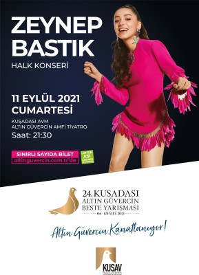 ALTIN GÜVERCİN COŞKUSU ZEYNEP BASTIK KONSERİ İLE SÜRECEK