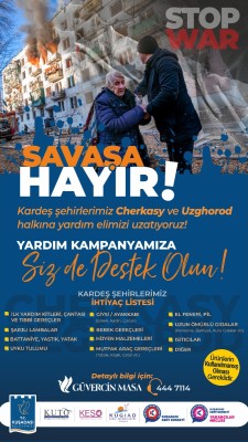 KUŞADASI’NDA UKRAYNA İÇİN İNSANİ YARDIM KAMPANYASI BAŞLADI