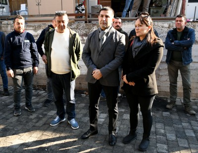 BAŞKAN ÖMER GÜNEL’DEN İŞ YERİ YANAN ESNAFA GEÇMİŞ OLSUN ZİYARETİ