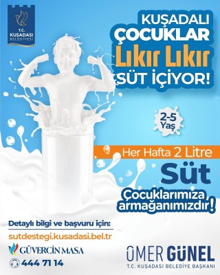 KUŞADALI ÇOCUKLAR LIKIR LIKIR SÜT İÇECEK