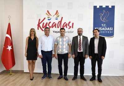 ADÜ TURİZM FAKÜLTESİ DEKANI PROF. DR. ÖZDOĞAN’DAN BAŞKAN ÖMER GÜNEL’E ZİYARET