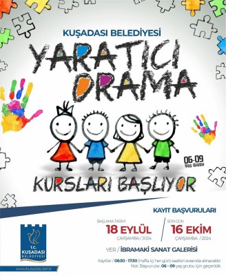 KUŞADASI BELEDİYE TİYATROSU EĞİTİMLERİNE BAŞLIYOR