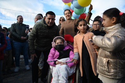 SEVİNÇ BALONLARI SMA HASTASI ÇAĞLA İÇİN GÖKYÜZÜNE UÇTU