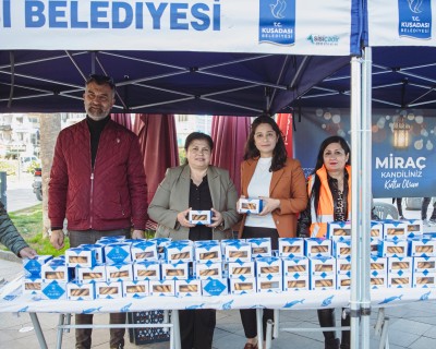 KUŞADASI BELEDİYESİ’NDEN MİRAÇ KANDİLİ HAYRI