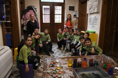 CHILDREN MEET WITH MARBLING ART IN SEYAKMER