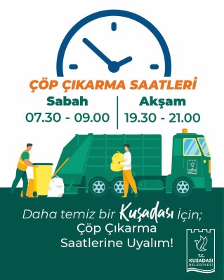 KUŞADASI KENT TEMİZLİĞİNDE YENİ DÖNEM: “ÇÖP SAATİ” UYGULAMASI