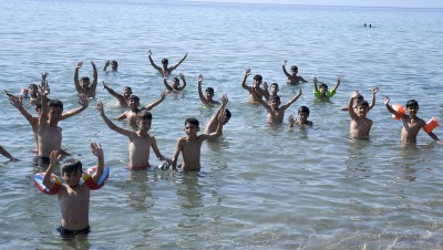 CHILDREN FROM NUSAYBIN MET THE SEA FOR THE FIRST TIME IN KUŞADASI